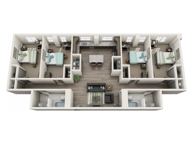 4 Bedroom Floor Plan