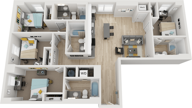 4 BED 4 BATH