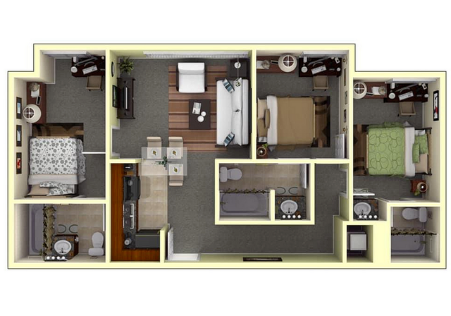 3x3 Galley