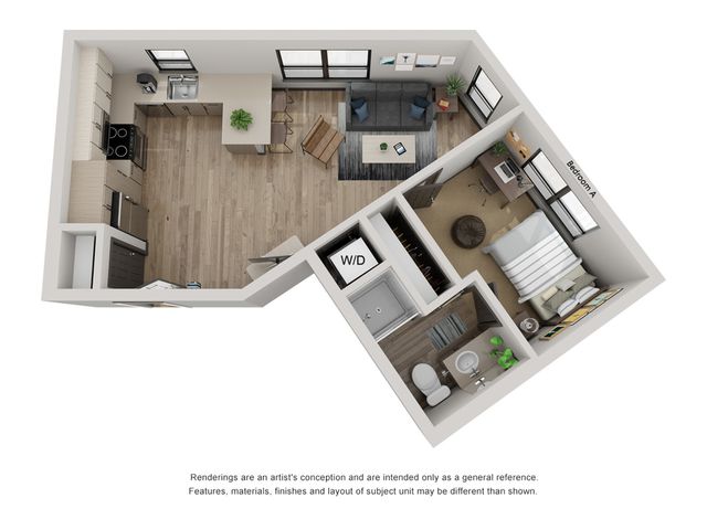 1BR/1BA - A1