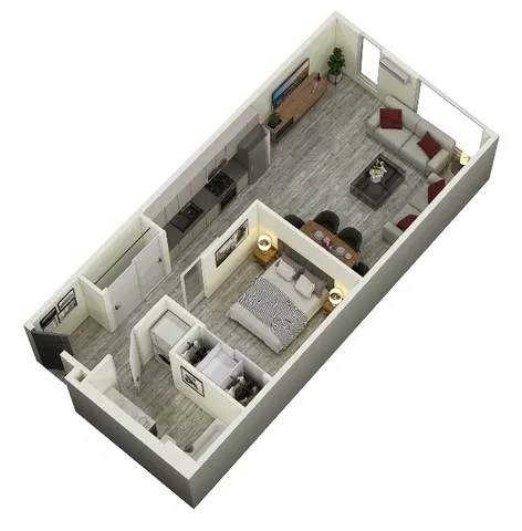 Open 1-Bed A