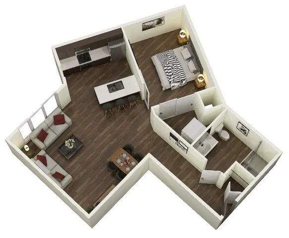 Open 1-Bed C