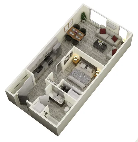 Open 1-Bed E