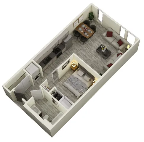 Open 1-Bed F