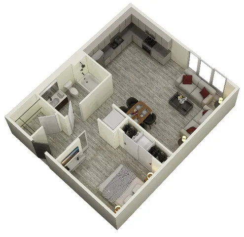 Open 1-Bed H