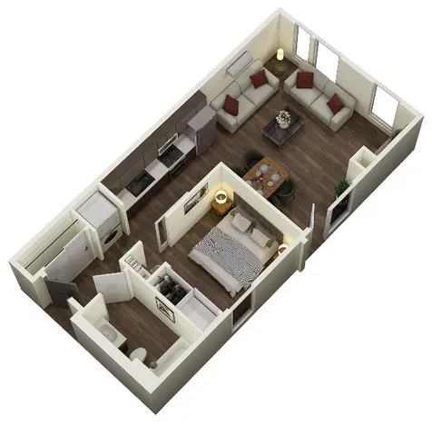 1-Bed C