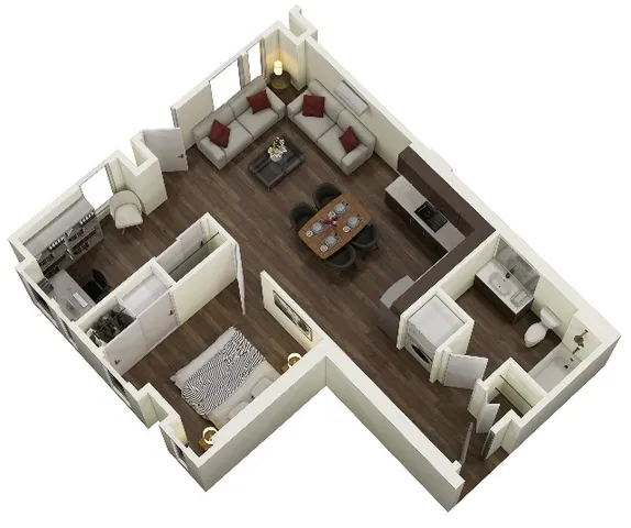 1-Bed Den M
