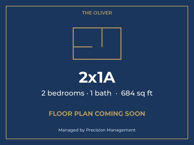 The Oliver Apartments - 2x1A Floorplan