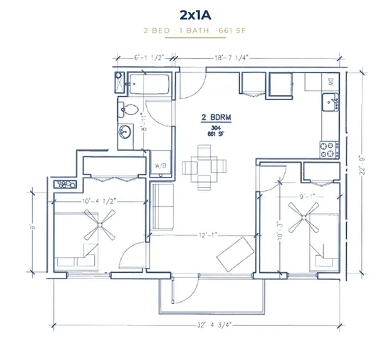 Move The House - 2x1A Floorplan