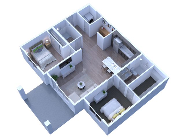 2x2 w/ Den