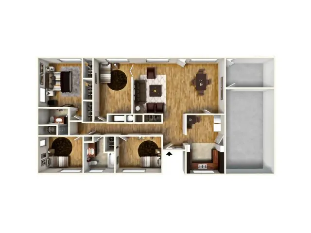 4 Bedroom 2 Bath House with Attached Garage and Storage Area