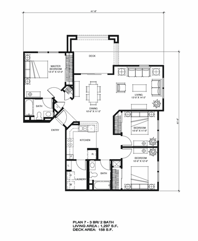 Three Bedroom Floorplan