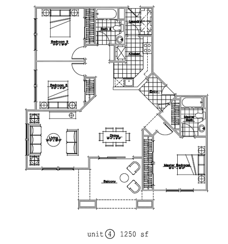 Three Bedroom Floorplan