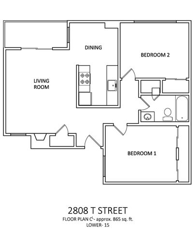 2x1 865 sq ft - A