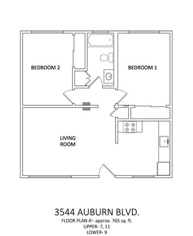 2x1 765 sq ft - A