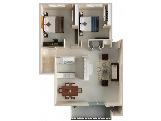 Cypress Cove 2x1 950 Sq Ft.