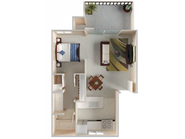 Studio 0x1 465  Sq Ft.