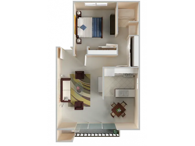Stillwater 1x1 760 Sq Ft.