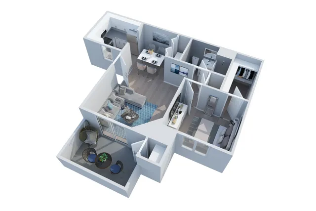 1x1 Floorplan 750sqft