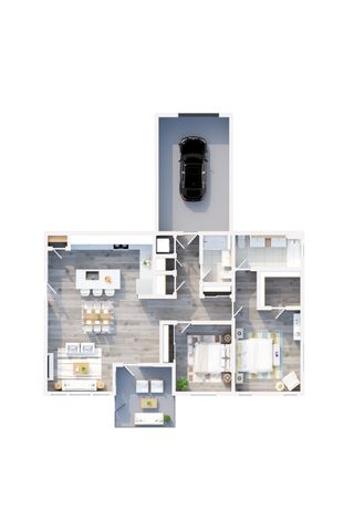 3D Floorplan 2X2H Oakridge