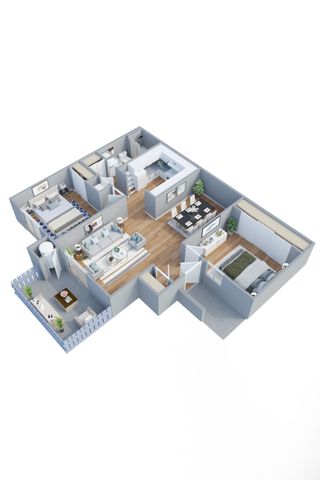856 s.f. floor plan
