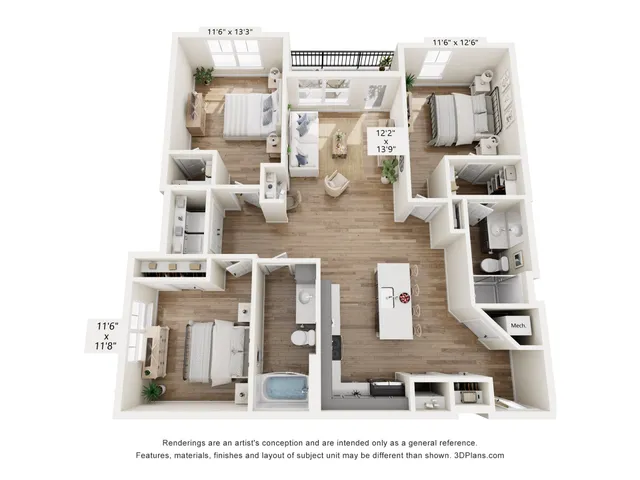 Radiant Floor Plan