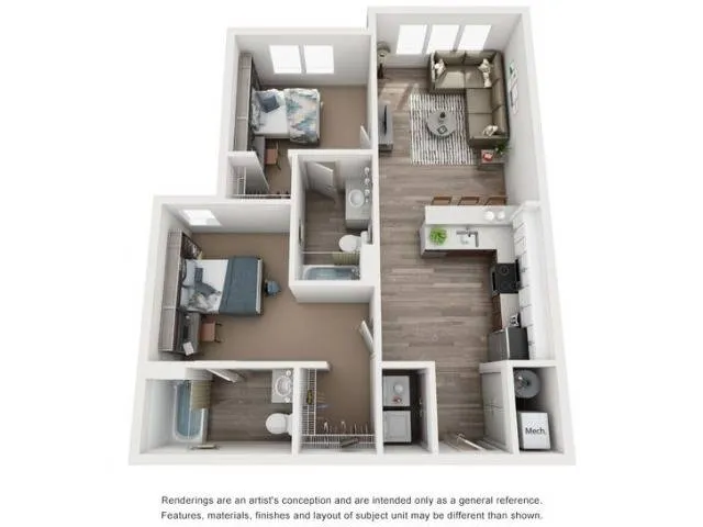 A1: 1 Bed / 1 Bath