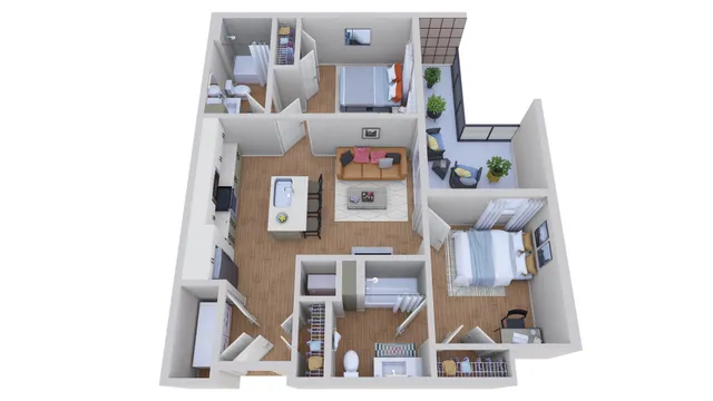 2x2 A Balcony