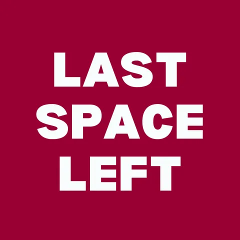 Exciting opportunity with only one space left; act fast to secure your spot.