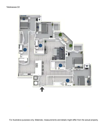 D2: 4 Bed / 4 Bath