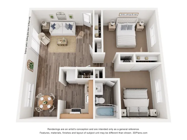 The Dogwood | 2BD, 1BA