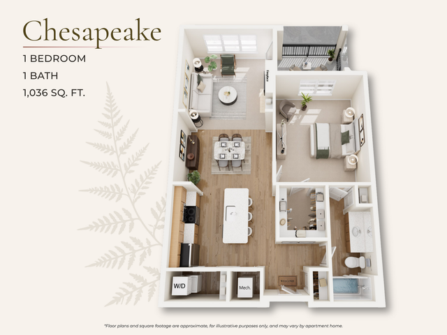 Explore the Chesapeake, a 1 bed 1 bath apartment in Midlothian offering flexible square footage. Enjoy high-end amenities and modern living. Schedule a tour today!