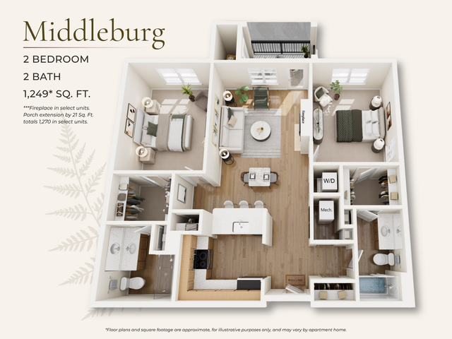 Explore the Middleburg floor plan with 2 beds, 2 baths in Midlothian. Offering min to max square feet, modern kitchen, walk-in closets. Schedule a tour today!