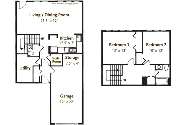 2 Bed Townhome