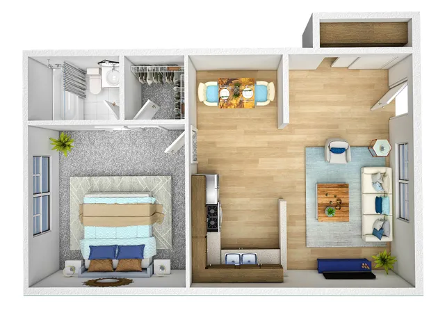 Mount Pleasant Villas - 2 Bedroom Floor Plan