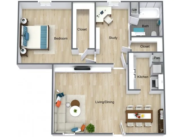 2 Bed - 1 Bath