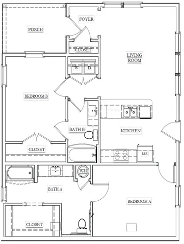 2 Bed Blackberry Twin - ADA