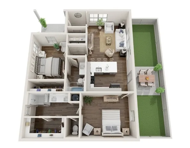 2 Bed Blackberry Twin ADA