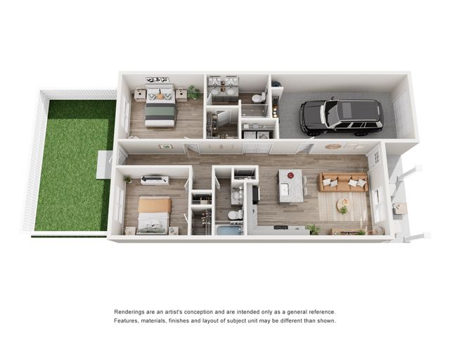 Creekside Cottages - 3D Floor Plan