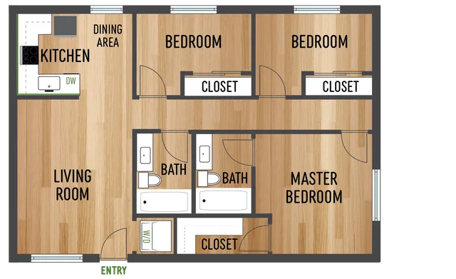 D1 Three Bedroom