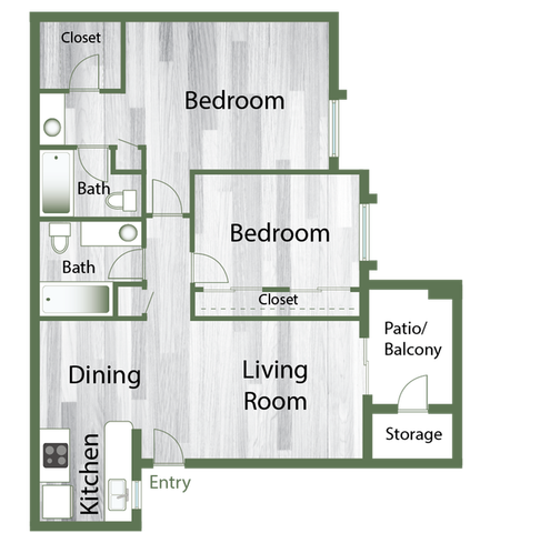 Montana on Butler C1 Two Bedroom