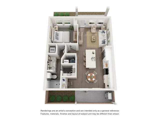 1x1 712 sqft Bungalow