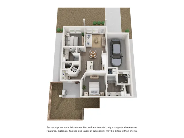 2x2 934sq.ft. Ranch