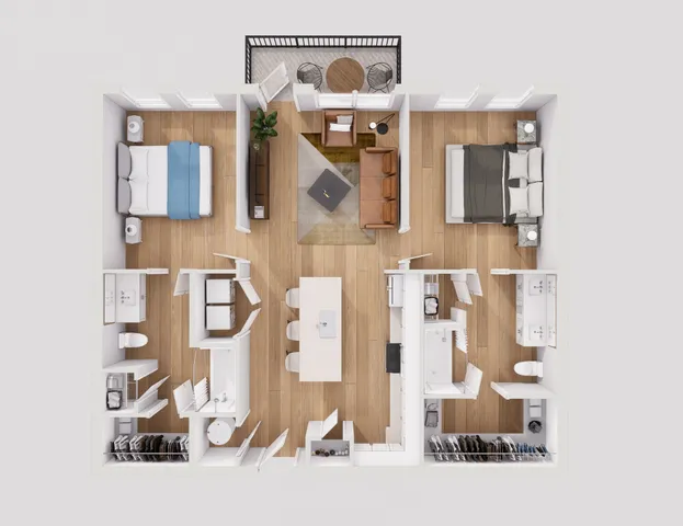 Two Bed Two Bath