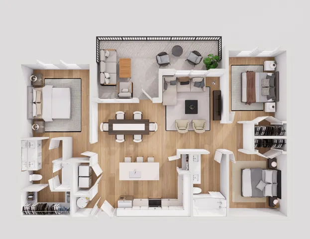 Three Bed Three Bath