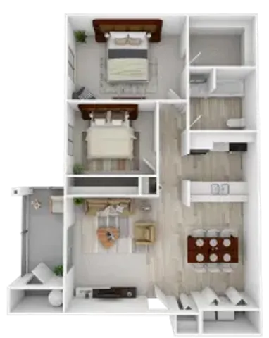 Two Bed One Bath