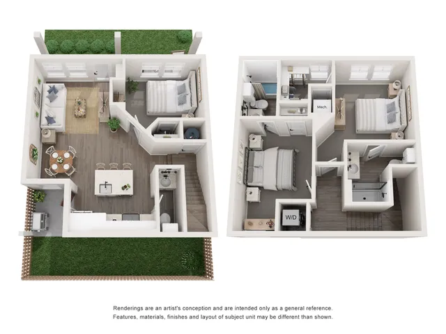 2 Bedroom 2.5 Bathroom