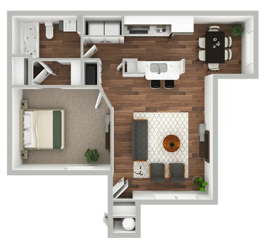 One Bed, One Bath