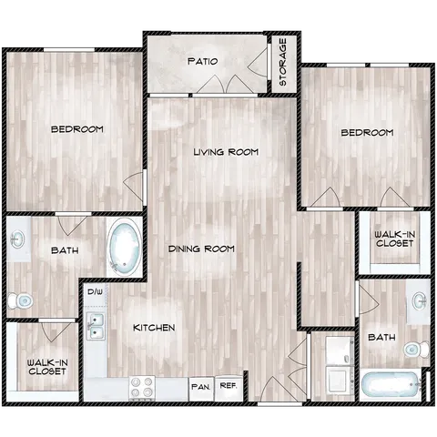 Two Bed Two Bath