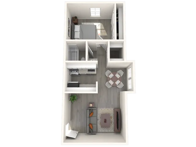 1 Bedroom | 1 Bathroom | 590 Sq Ft